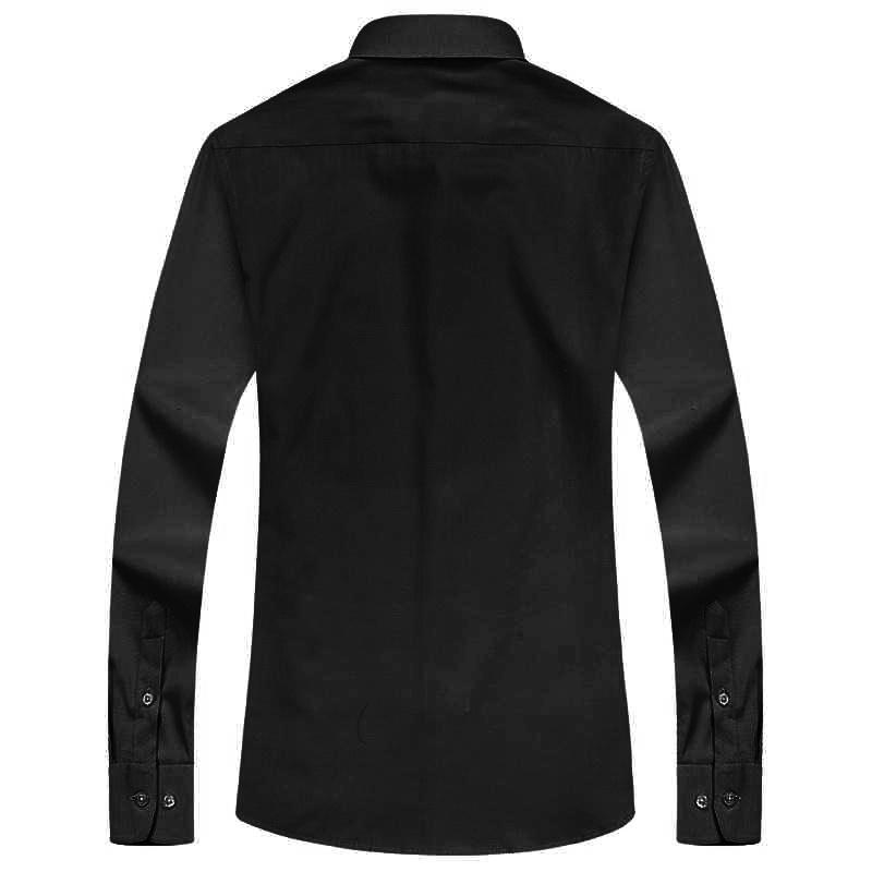 Basic Black Dress Shirt | Modern Fit | Sizes 38-48 - Classy Men Collection