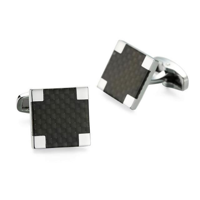 Classy Men Cufflinks Black/Silver - Classy Men Collection