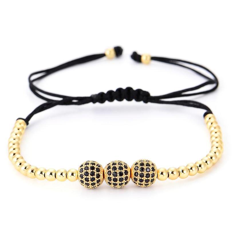 Classy Men Bracelet Triple Gold - Classy Men Collection