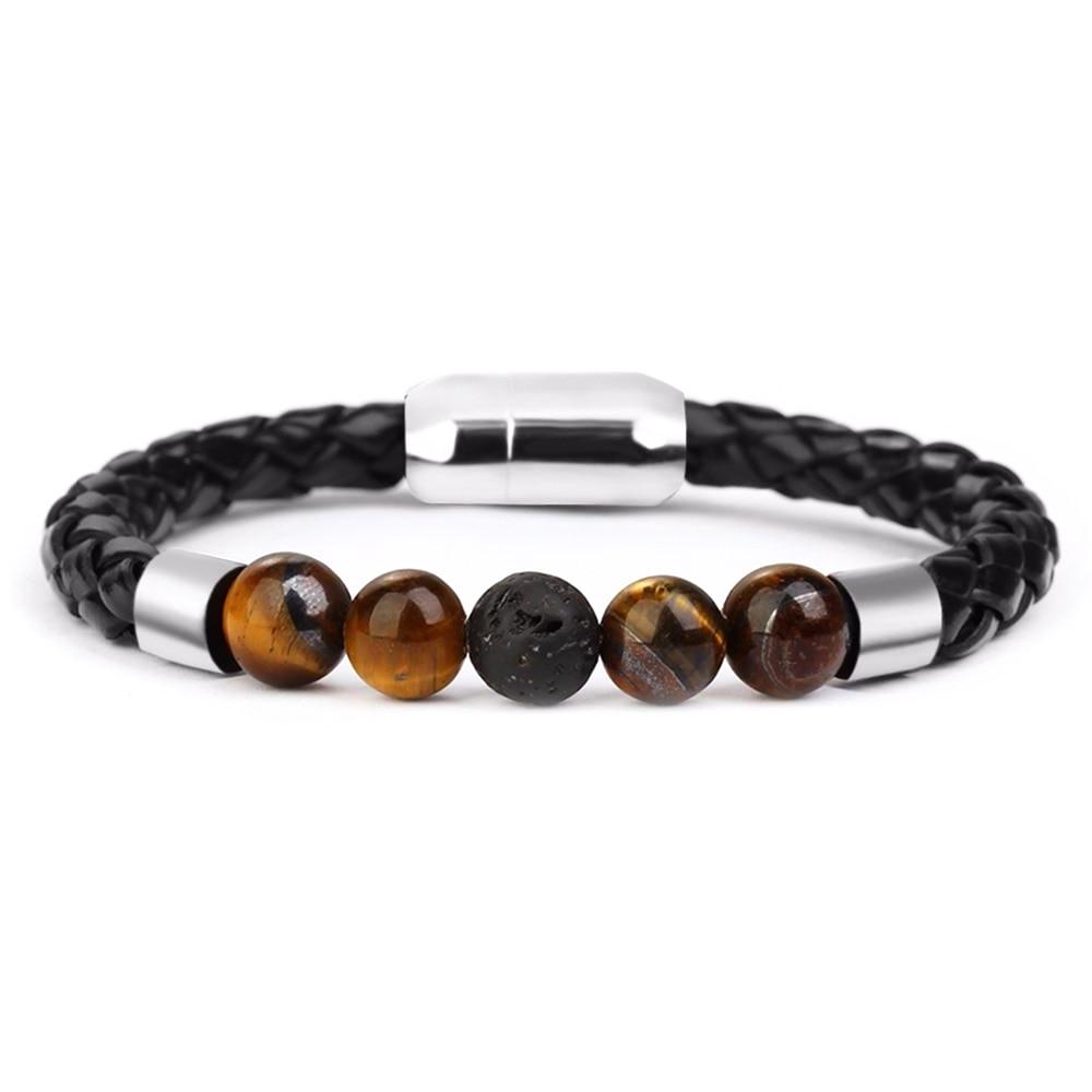 Classy Men Beaded Leather Bracelet - Classy Men Collection