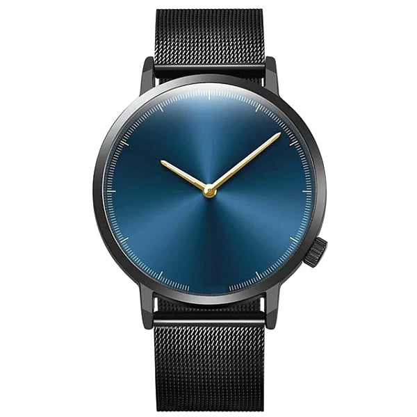 Classy Men Watch Clean Black/Blue - Classy Men Collection
