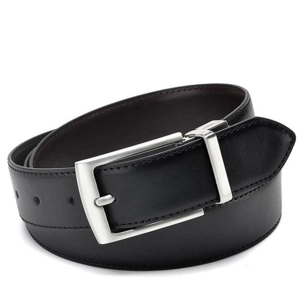 Classy Men Reversible Leather Belt Black - Classy Men Collection