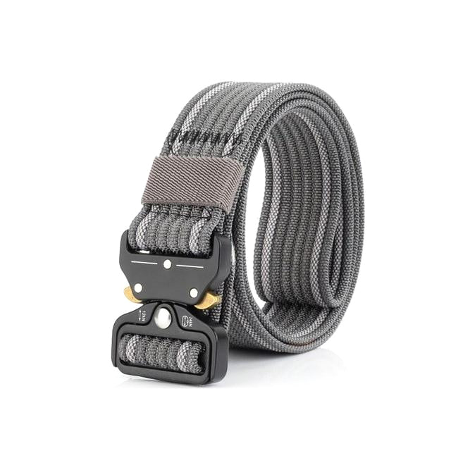 Classy Men Grey Nylon Web Belt - Classy Men Collection