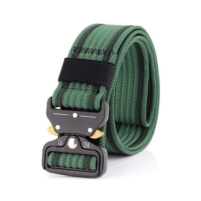 Classy Men Green Nylon Web Belt - Classy Men Collection