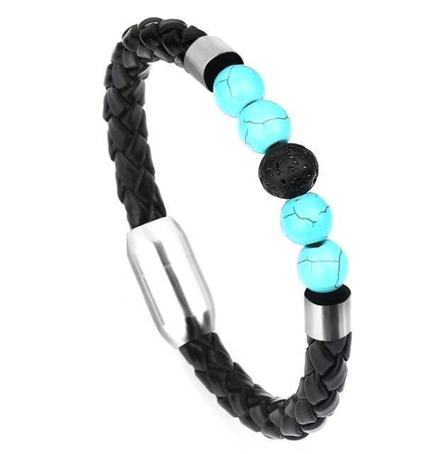 Classy Men Beaded Leather Bracelet - Classy Men Collection