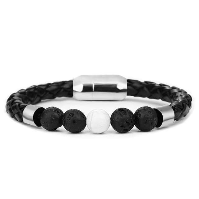 Classy Men Beaded Leather Bracelet - Classy Men Collection