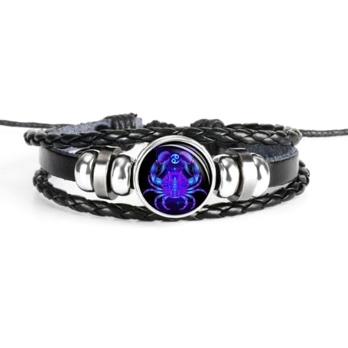 Classy Men Cancer Zodiac Symbol Bracelet - Classy Men Collection