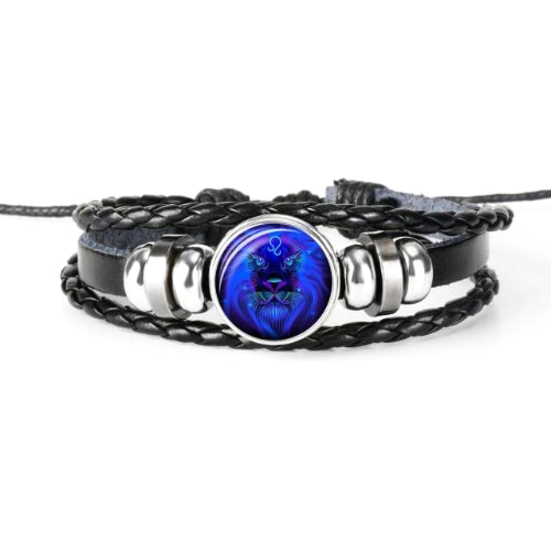 Classy Men Leo Zodiac Symbol Bracelet - Classy Men Collection