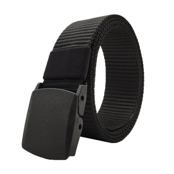 Classy Men Black Web Belt With Plastic Buckle - Classy Men Collection