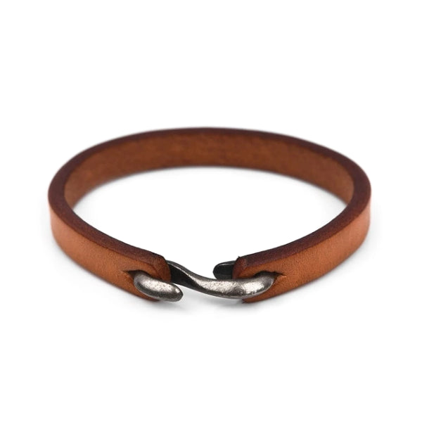 Classy Men Brown Vintage Leather Bracelet - Classy Men Collection