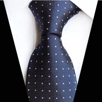 Classy Men Classic Blue Mini Square Silk Tie - Classy Men Collection