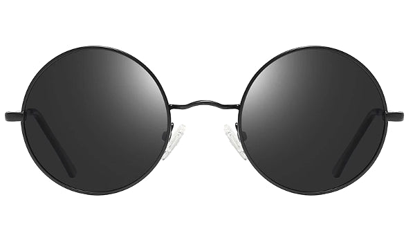 Classy Men All Black Round Polarized Sunglasses - Classy Men Collection