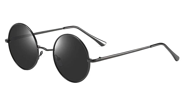 Classy Men All Black Round Polarized Sunglasses - Classy Men Collection