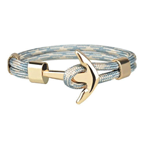 Bracciale da uomo di classe con ancoraggio in oro azzurro