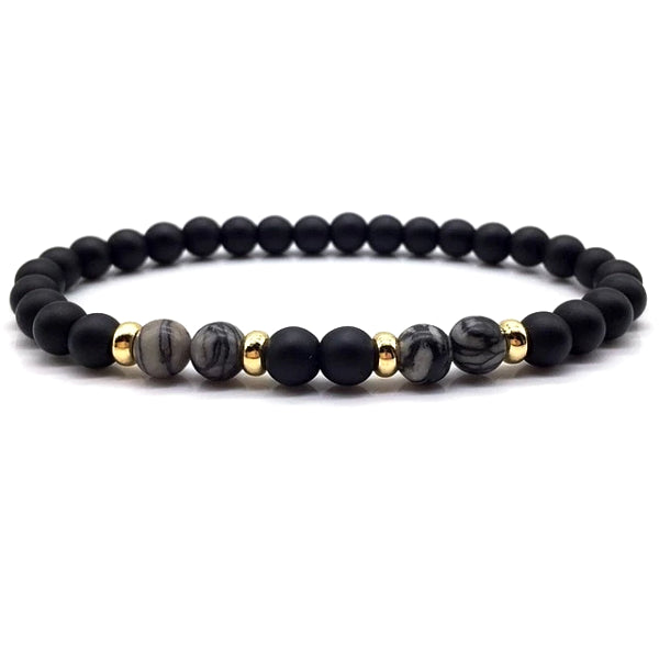 Bracciale con perline eleganti da uomo di classe