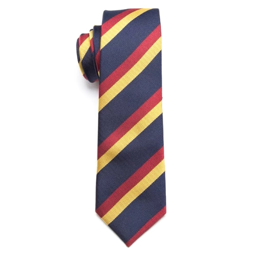 Classy Men Blue Red Yellow Skinny Tie - Classy Men Collection