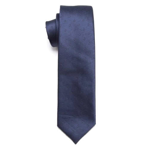 Classy Men Blue Mini Circle Skinny Tie - Classy Men Collection