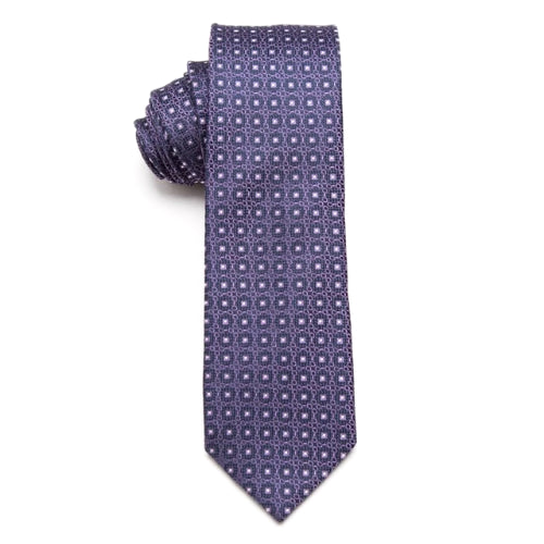 Classy Men Blue Purple Skinny Tie - Classy Men Collection