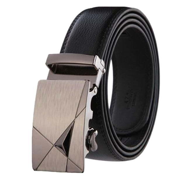 Classy Men Black Leather Suit Belt - Classy Men Collection