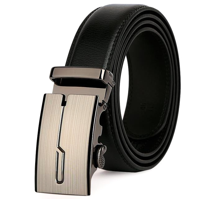 Classy Men Black Leather Suit Belt - Classy Men Collection