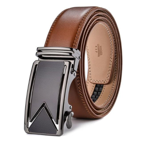 Classy Men Brown Leather Dress Belt - Classy Men Collection