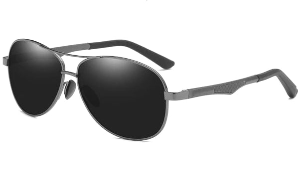 Classy Men Black Polarized Pilot Sunglasses - Classy Men Collection