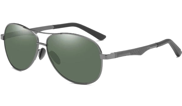 Classy Men Green Polarized Pilot Sunglasses - Classy Men Collection