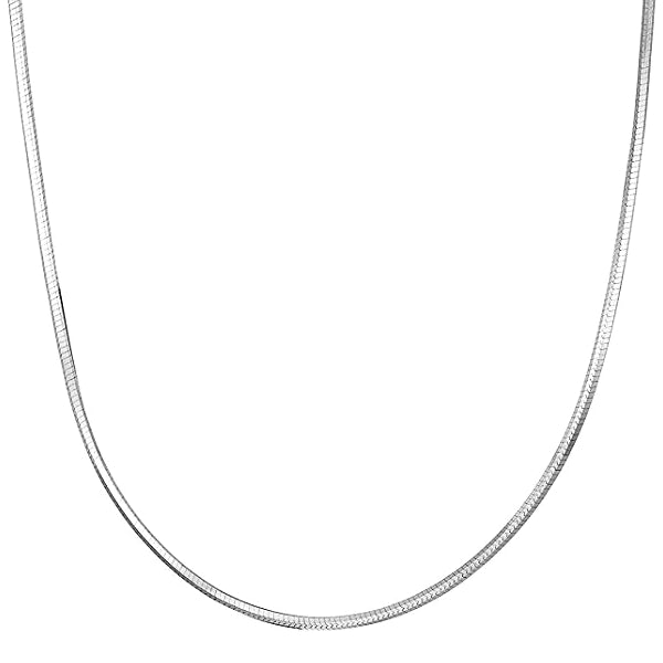 Classy Men 3mm Silver Snake Chain Necklace