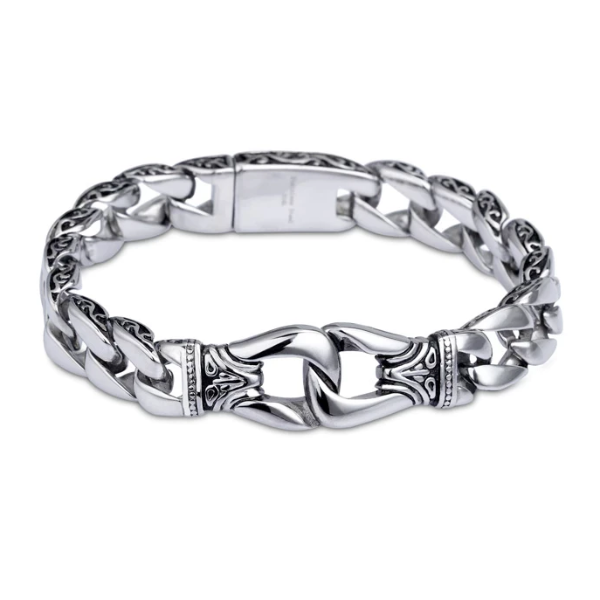 Classy Men Surgical Steel Ancient Gods Bracelet