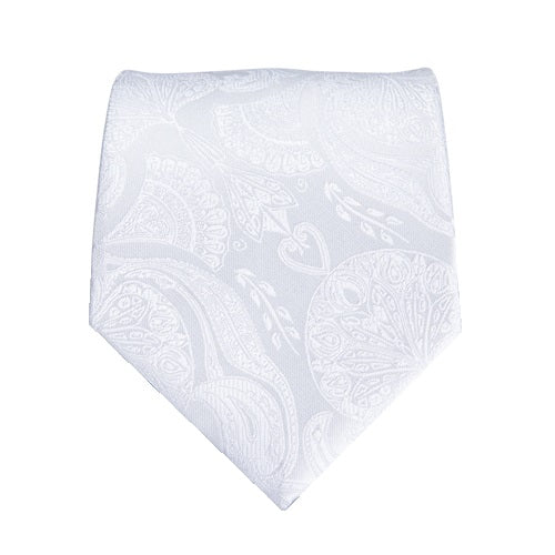 Classy Men White Festive Silk Tie