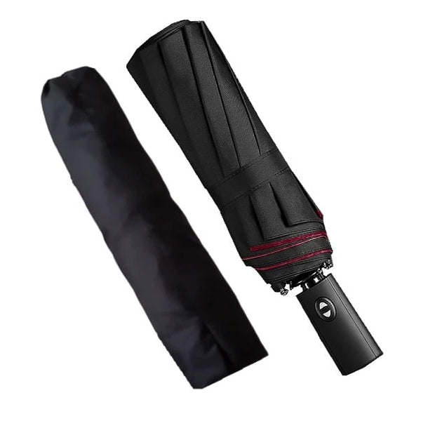 Wine red & black 2 color umbrella