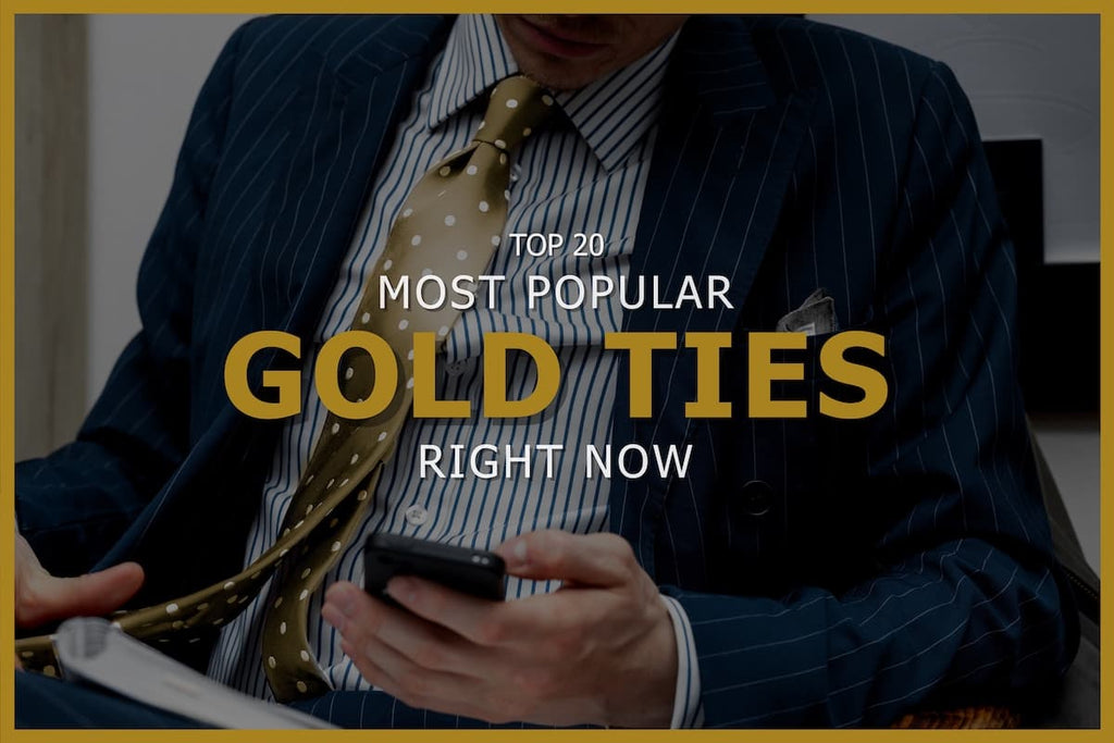 Top 20 Popular Gold Ties For Men Today