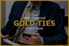 Le 20 migliori cravatte dorate popolari per gli uomini oggi 