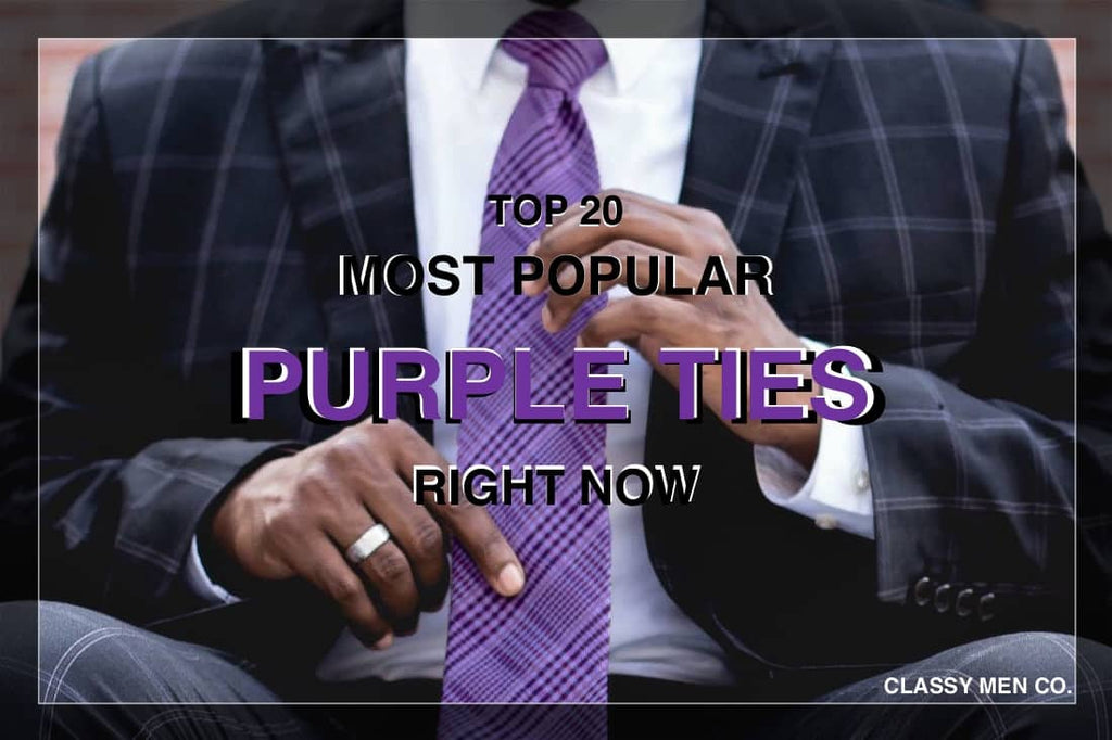 Le 20 cravatte viola più popolari oggi 