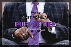 Le 20 cravatte viola più popolari oggi 