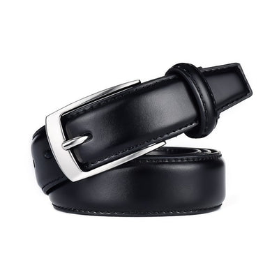 Classic black leather belt