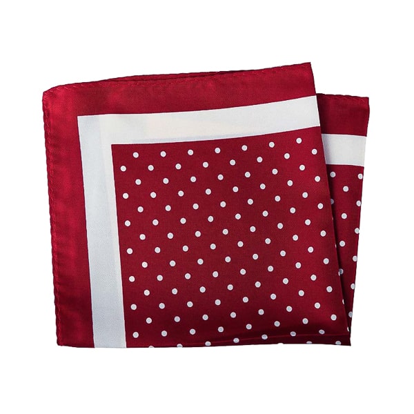 Red dotted pocket square