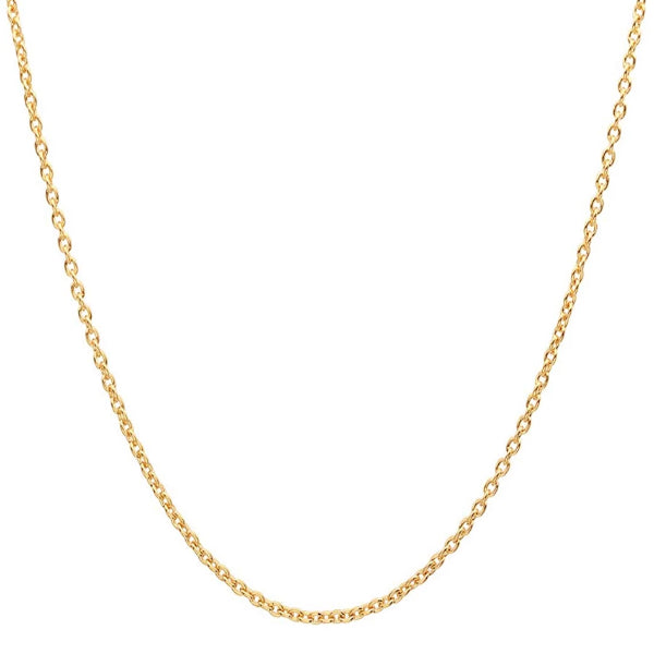 Classy Men 2.4mm Gold Rolo Chain Necklace