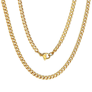 Cuban Link Dog Stainless Steel Chains | Paws Circle | Trendy Dog Accessories Gold / 18 / 46cm