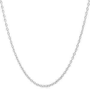 Classy Men 5mm Silver Rolo Chain Necklace
