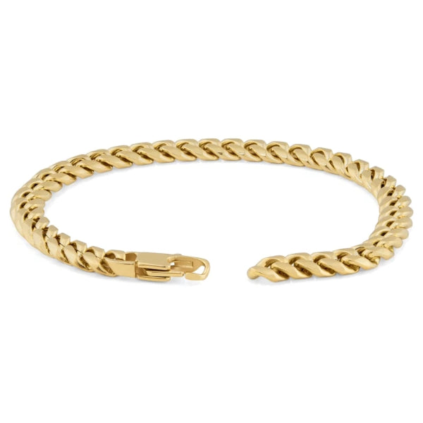 6mm gold-toned chain bracelet for men