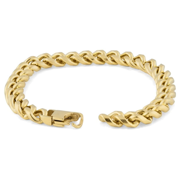 8mm gold-toned chain bracelet for men
