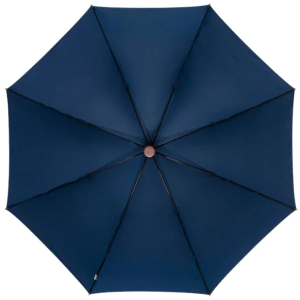 Black & blue strong wooden umbrella inside