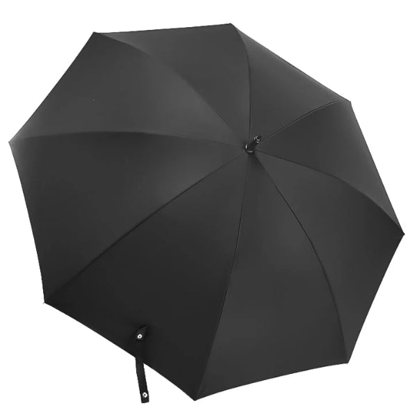 Black long windproof umbrella top