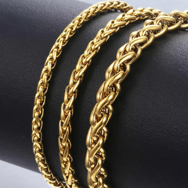 Classy Men Gold-Toned Chain Bracelet