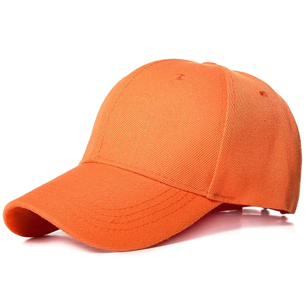 Bright Orange Basic Cap For Men | Classy Men Collection