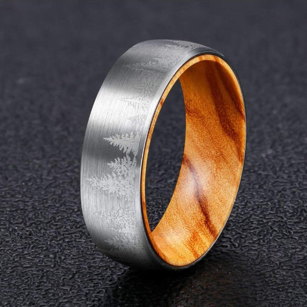 Classy Men Olive Wood Ring - Classy Men Collection
