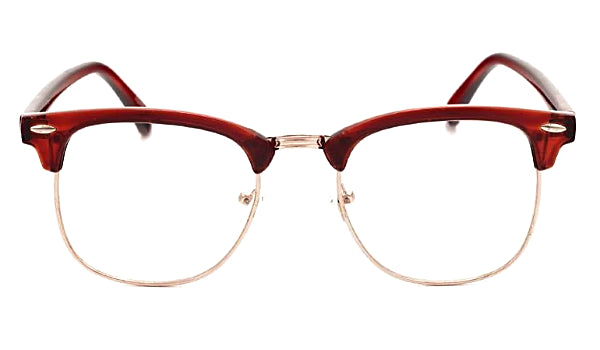 Classy Men Glasses Clear/Brown - Classy Men Collection