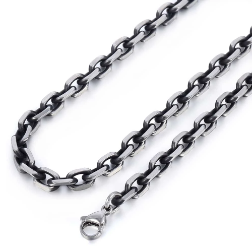 Antique Stainless Steel Cable Chain Necklace | Classy Men Collection