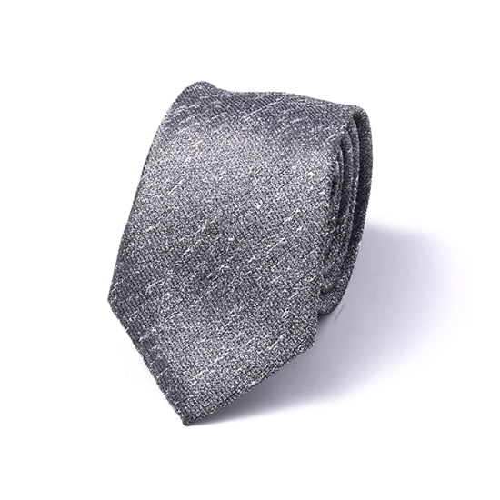 Classy Men Grey Worn Silk Skinny Tie